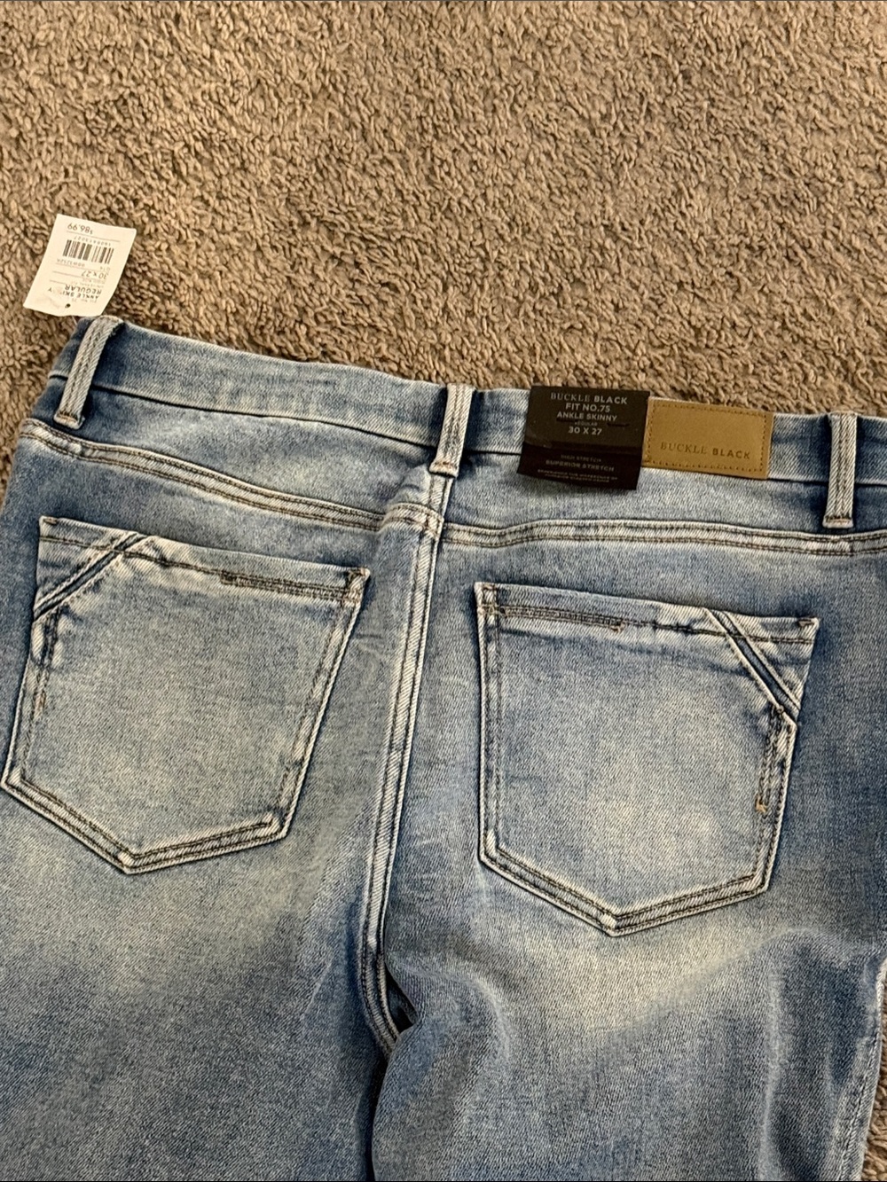 Buckle Light Blue Skinny Jeans